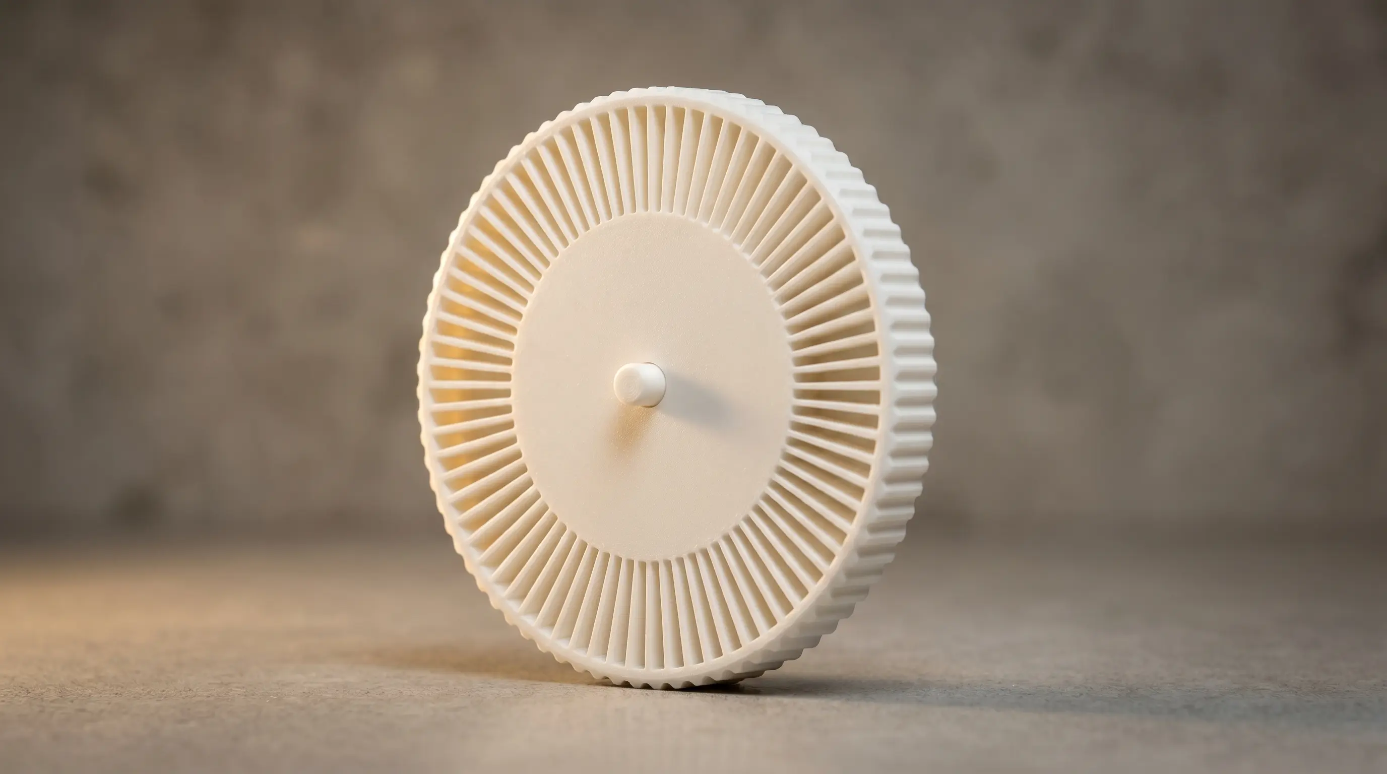 Radial swatches holder — fine-fin wheel printed in PLA